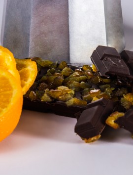 Tableta Chocolate Negro con Naranja de Chocolates Pallás