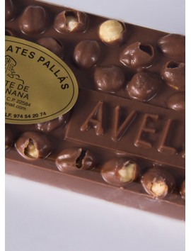 Tableta Chocolate con Leche y Avellanas de Chocolates Pallás