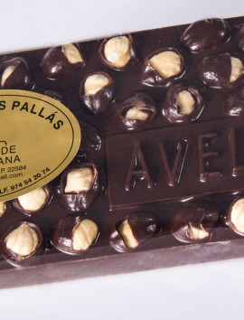 Tableta Chocolate Negro y Avellanas de Chocolates Pallás