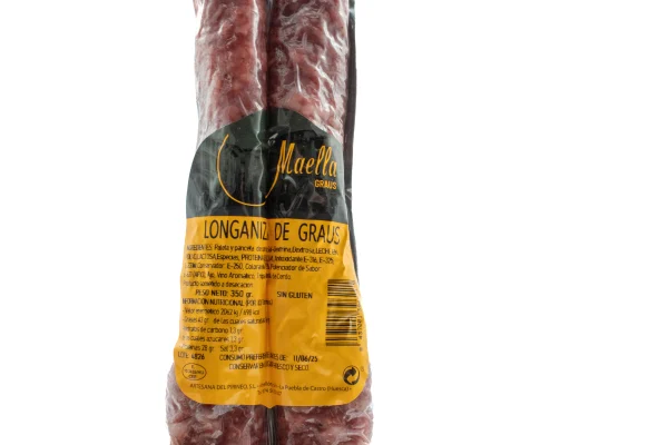 Longaniza de Graus Curada Casa Maella 300g - Imagen 2