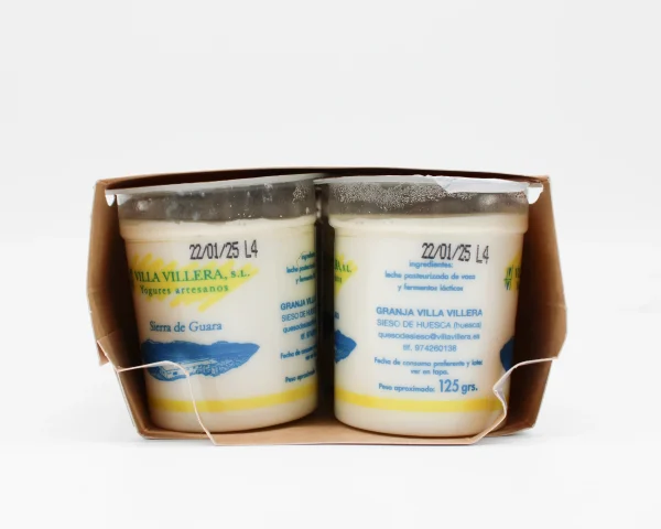 Yogur Natural de Sieso Villa Villera 8 x 125 gr - Imagen 3