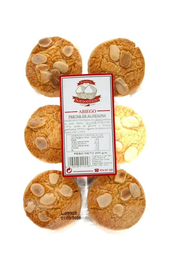 Pastas de Almendra Reposteria del Somontano