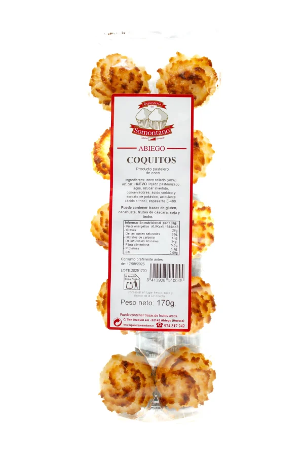 Pastas de Coco Reposteria del Somontano