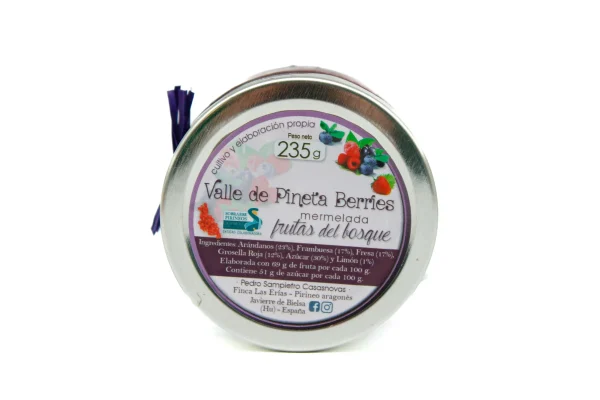 Mermelada de Frutas del Bosque Pineta Berries 235gr - Imagen 2