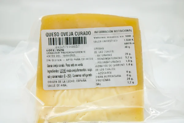 Queso Oveja Curado Flor de Aspe 325gr - Imagen 2